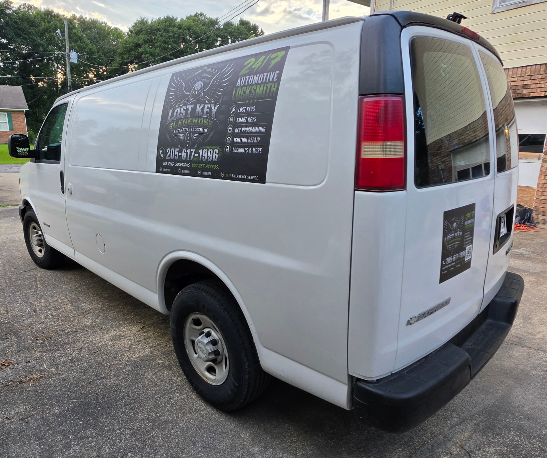 Lost Key Legends mobile locksmith van in Moody Alabama